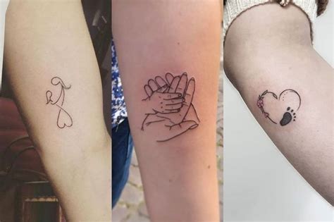 tatuajes madre e hijo pequeños|tatuajes de hijas.